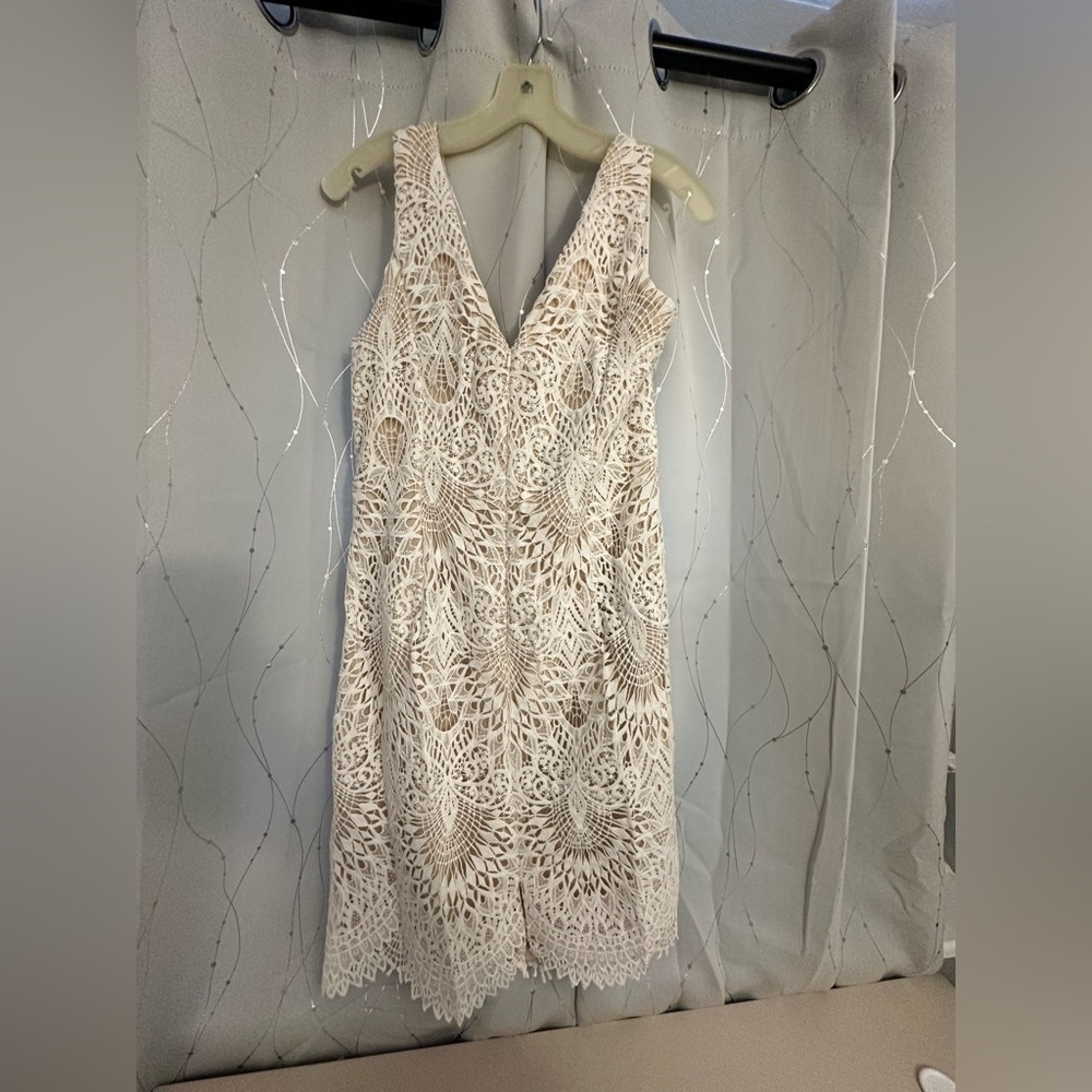 DB Studio Allover Lace Sleeveless Midi Dress - Picture 2 of 3